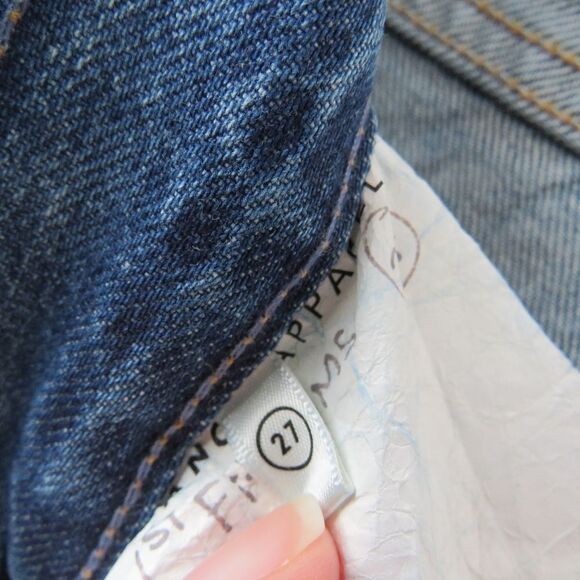 GRLFRND Womens Size 27 Yasmin Joan Button Fly Acid Wash Raw Hem Jeans - Picture 7 of 15